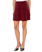 CeCe Women's Circle Velvet Mini Skirt