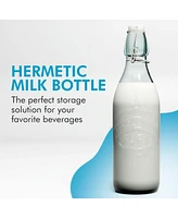 Amici Home Milk Glass Bottle