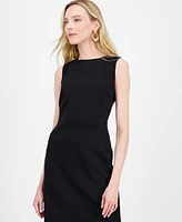 Anne Klein Women's Textured Sleeveless Sheath Dress