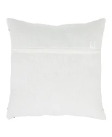 Ihi Home Solid Linen Pillow with Multicolor Strips