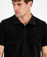 Guess Men's Parker Velour Polo