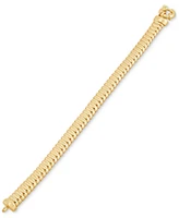 Tubogas Link Statement Bracelet in 18k Gold-Plated Sterling Silver