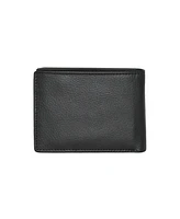 Roots Men's Men Leather Slimfold Wallet with Removable Id