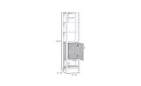 White Bathroom Storage Cabinet – Sleek and Practical Organizer for Efficient Bathroom Storage