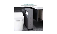 Slickblue Bathroom Side Storage Cabinet Compact and Stylish Organizer for Extra Storage