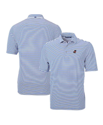 Cutter & Buck Men's Florida Gators Throwback Logo Virtue Eco Pique Stripe Polo