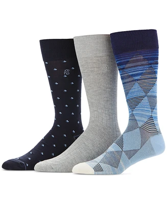 Perry Ellis Portfolio Men's 3-Pk. Moisture-Wicking Dress Socks