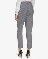 Tommy Hilfiger Women's Gingham Sloane Mid-Rise Ankle Pants