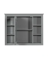 Slickblue Wall Mounted Medicine Cabinet Space-Saving Bathroom Storage with Mirror and Shelves