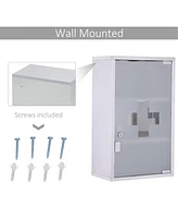 Slickblue Wooden Wall Cabinet with Adjustable Shelves for Bathroom Storage and Organization