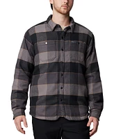 Columbia Men's Windward Ii Snap-Front Sherpa Lined Plaid Shirt Jacket