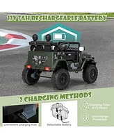 Gymax Licensed Toyota Fj Toddler Ride on Car 12V Battery Powered Kids Truck Camo