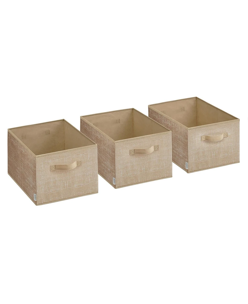 Slickblue Storage Baskets, Set of 3 Fabric Bins