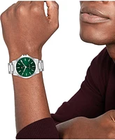 Tommy Hilfiger Men's Quartz Silver-Tone Stainless Steel Bracelet Watch 42mm
