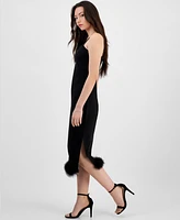 Rachel Roy Women's Delilah Feather-Hem Midi Dress