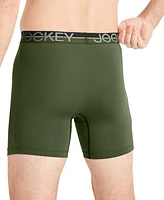 Jockey Men's Infinite Cool 3-Pk. Stretch Moisture-Wicking Solid Boxer Briefs