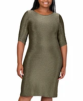 24seven Comfort Apparel Plus Mini Party Dress