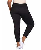 24seven Comfort Apparel Plus Ankle Leggings with Side Pocket