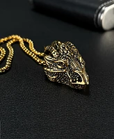 Rhona Sutton Gold Dragon Stainless Steel Pendant Necklace