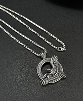 Rhona Sutton Silver Eagle Stainless Steel Pendant Necklace