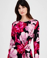 I.n.c. International Concepts Women's Printed Long-Sleeve Midi Dress, Exclusively at Macy's