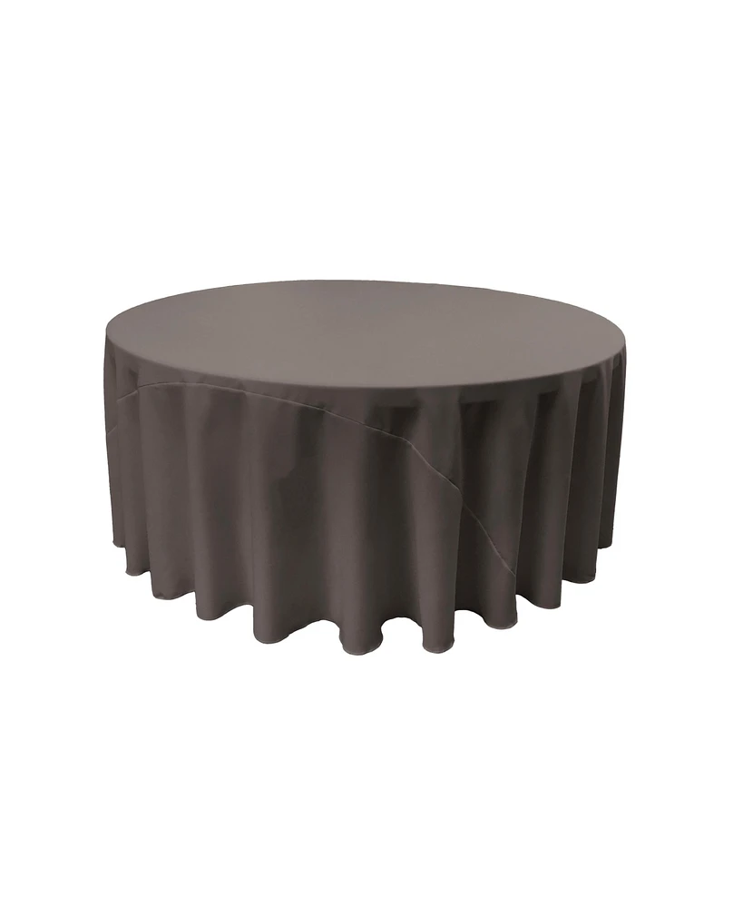 Slickblue Polyester Poplin 132-Inch Round Tablecloth Elegant and Durable for Large Tables
