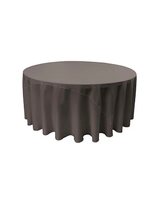Slickblue Polyester Poplin 132-Inch Round Tablecloth Elegant and Durable for Large Tables