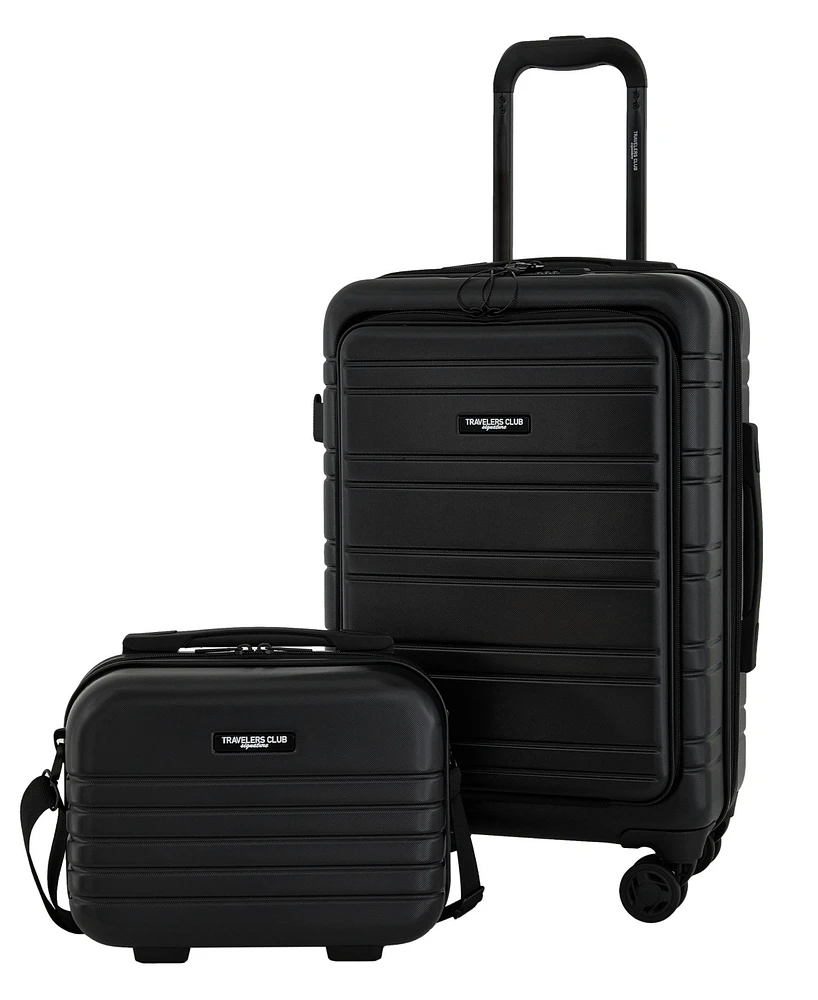 Discovery 2-Piece Expandable Rolling Carry-On Luggage Set