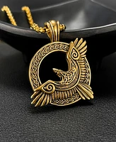 Rhona Sutton Gold Eagle Stainless Steel Pendant Necklace