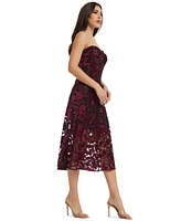 Dress the Population Women's Sadie Strapless Sequinned