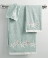 Avanti Sequin Shells Beachy Cotton Bath Towel, 27" x 50"