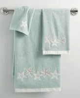 Avanti Sequin Shells Beachy Cotton Bath Towels