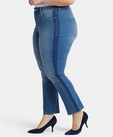 Nydj Plus Marilyn Straight High Rise Ankle Jeans