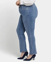 Nydj Plus High Rise Marilyn Straight Jeans