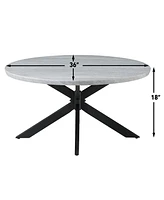 Keyla 36" Metal Cocktail Table