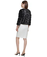 Calvin Klein Women's Faux-Fur Shrug