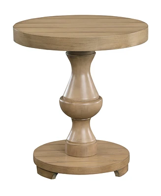 Dory 22" Wood Round End Table