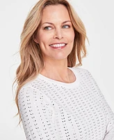 I.n.c. International Concepts Women's Embellished Long-Sleeve Top, Created for Macy's