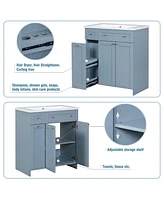 Slickblue Modern 30-Inch Bathroom Vanity Cabinet with Sleek Design and Efficient Storage