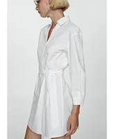 Mango Women's Bow Shirt Dress