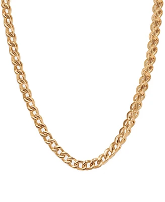 Rhona Sutton Gold Stainless Steel Box Chain Necklace