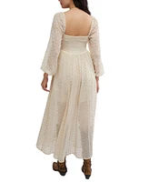 Free People Malina Embroidered Eyelet Maxi Dress