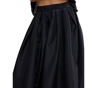 Free People Women's Emilia Pleated A-Line Maxi Skirt