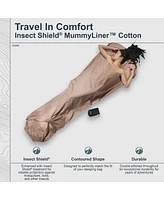 Cocoon Premium - Insect Shield MummyLiner Cotton - Sand