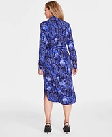 I.n.c. International Concepts Women's Printed Shirtdress, Created for Macy's