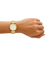 Tory Burch Women's The Kira Gold-Tone Stainless Steel Bracelet Watch 30mm