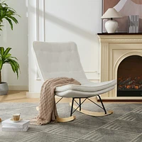 Deluxe Rocking Chair with Versatile Style Dimensions 37.8''H x 28.3''W x 25.6''D