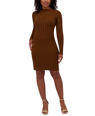 Jessica Howard Women's Long-Sleeve Sweater Dress