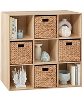 Best Choice Products 9-Cube Bookshelf, 11in Display Storage Compartment Organizer w/ 3 Removable Back Panels
