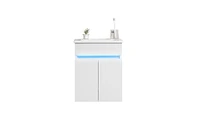 Slickblue 16" Bathroom Vanity with Sink for Space-Efficient and Stylish Storage Solutions